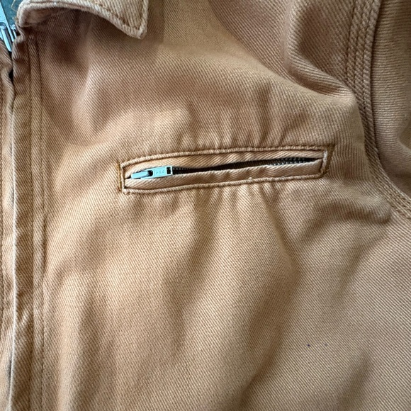 Vintage ETHYL”S LG Golden Brown Jacket with Graphic Wild West Lining - Picture 13 of 14